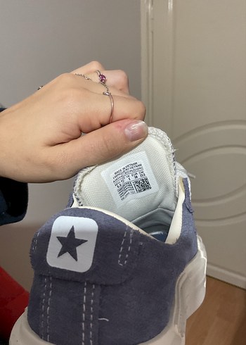 Kadın Gri Mavi Denim Platform Spor Ayakkabı - Görsel 3