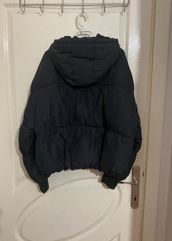 Kadın Siyah Şişme Kısa Mont H&M - Görsel 5