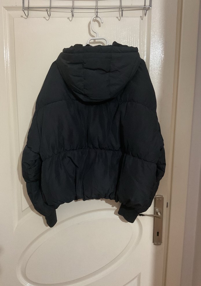 Kadın Siyah Şişme Kısa Mont H&M - Görsel 5