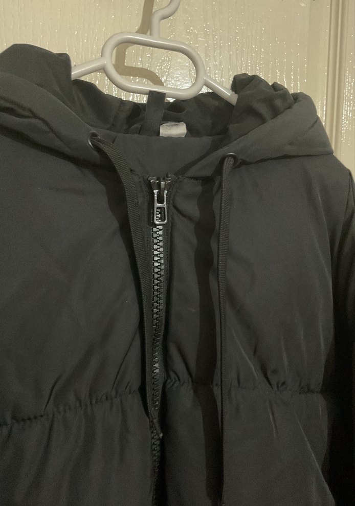 Kadın Siyah Şişme Kısa Mont H&M - Görsel 2