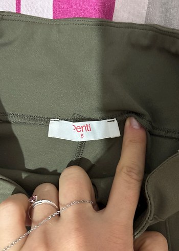 Koyu Yeşil Kadın Tayt - Görsel 4