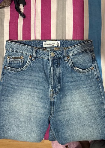 Kadın Mavi Denim boyfriend jean - Görsel 2