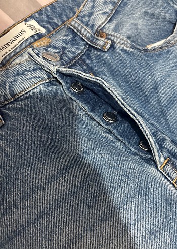 Kadın Mavi Denim boyfriend jean - Görsel 3