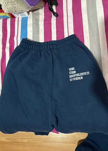 Lacivert Rahat Kesim Kadın Eşofman Altı - Görsel 2