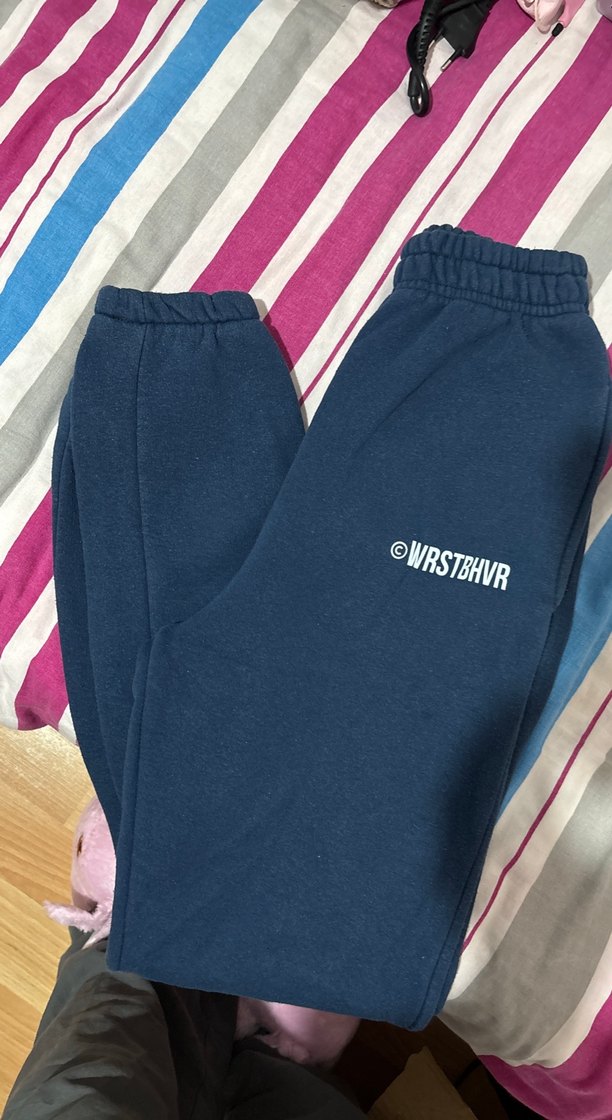 Lacivert Rahat Kesim Kadın Eşofman Altı - Görsel 3