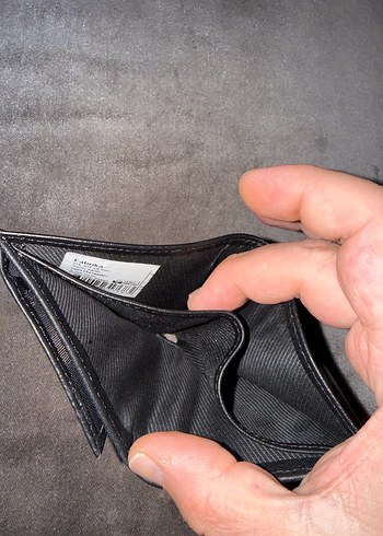 Fabrika Siyah Erkek Deri Cüzdan - Görsel 5