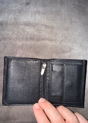 Fabrika Siyah Erkek Deri Cüzdan - Görsel 2