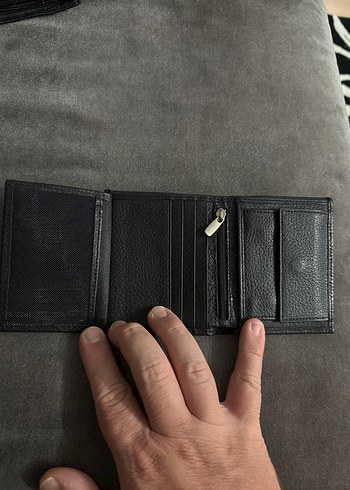 Fabrika Siyah Erkek Deri Cüzdan - Görsel 3