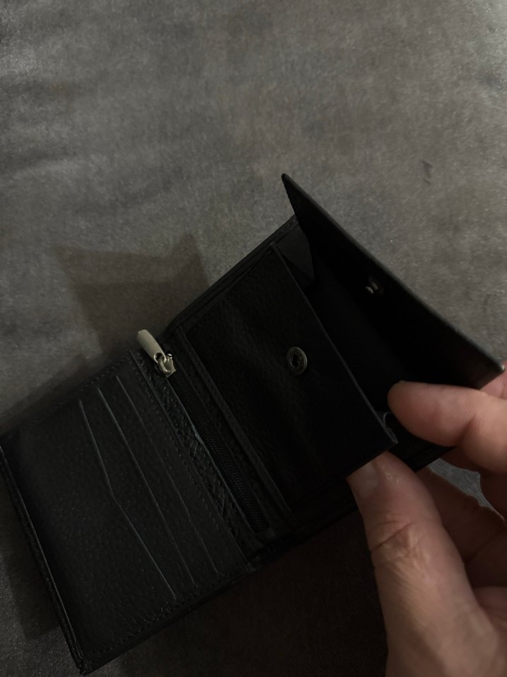 Fabrika Siyah Erkek Deri Cüzdan - Görsel 4