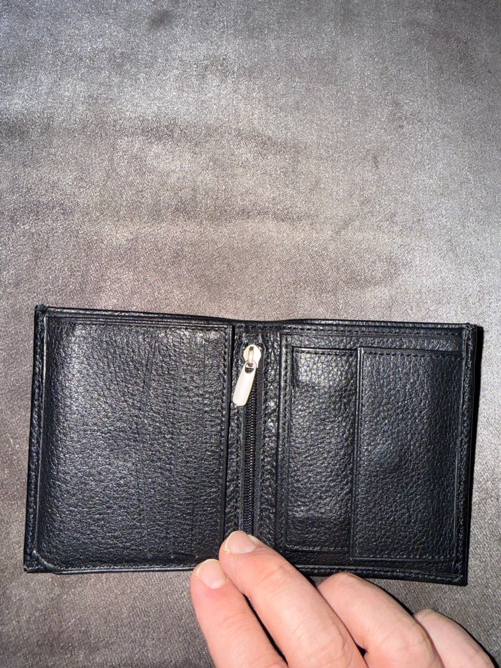 Fabrika Siyah Erkek Deri Cüzdan - Görsel 2