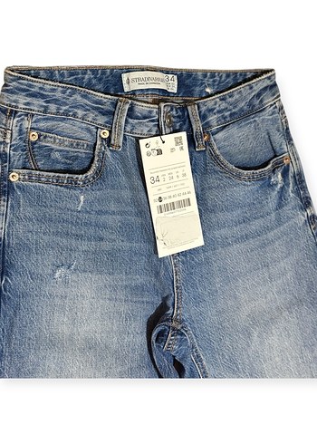 D98 VİNTAGE EFEKTLİ STRAİGHT FİT JEAN - Görsel 3