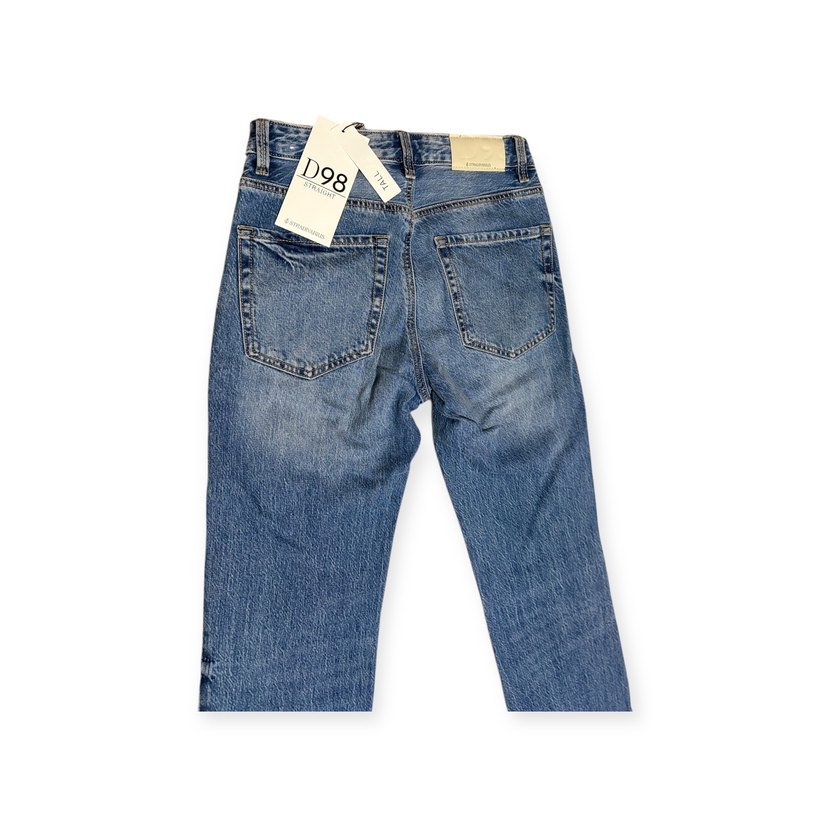 D98 VİNTAGE EFEKTLİ STRAİGHT FİT JEAN - Görsel 2