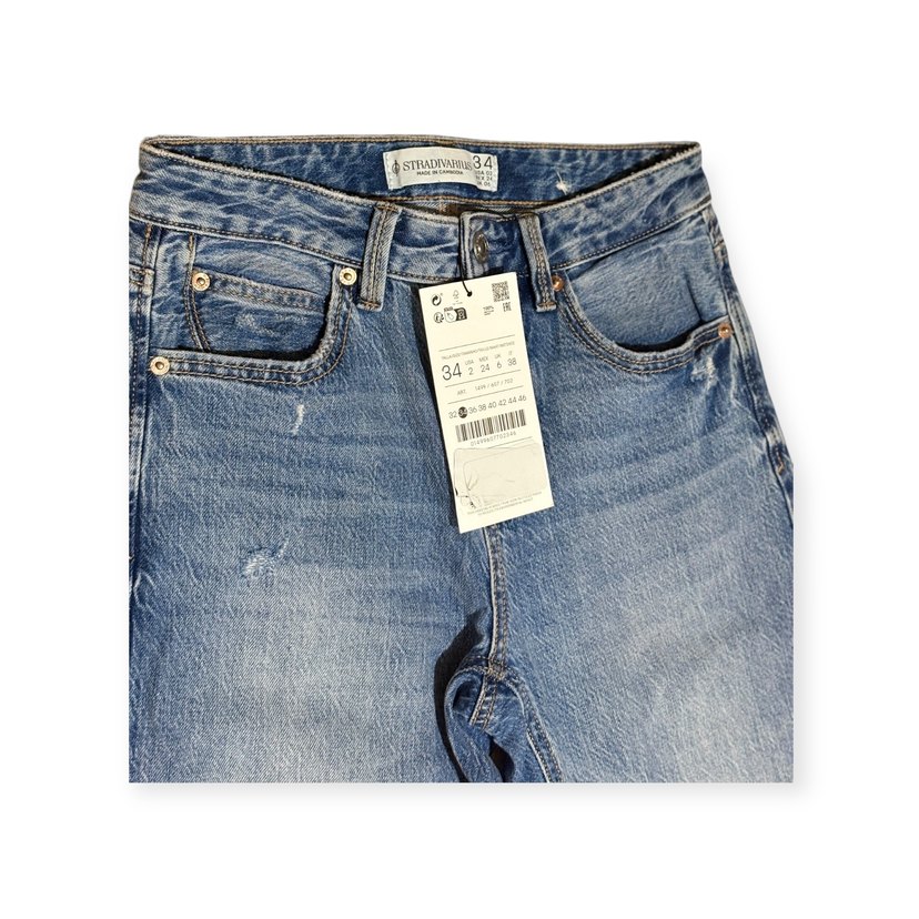 D98 VİNTAGE EFEKTLİ STRAİGHT FİT JEAN - Görsel 3