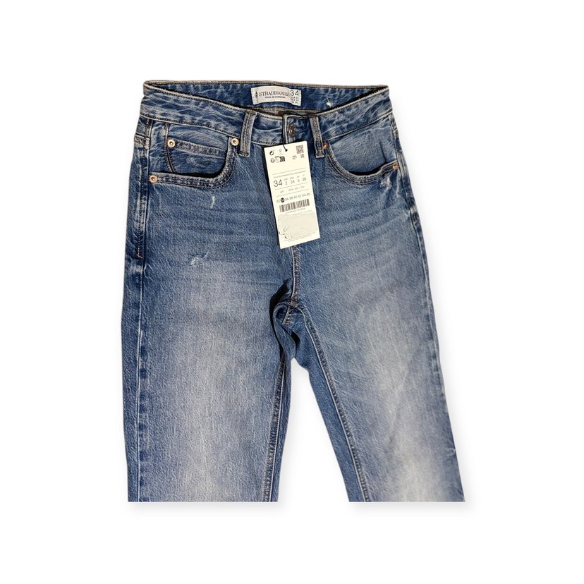 D98 VİNTAGE EFEKTLİ STRAİGHT FİT JEAN - Görsel 5