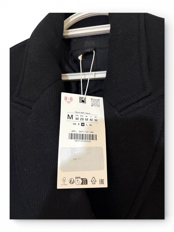 UZUN KEMERLİ YÜN KABAN - Görsel 5