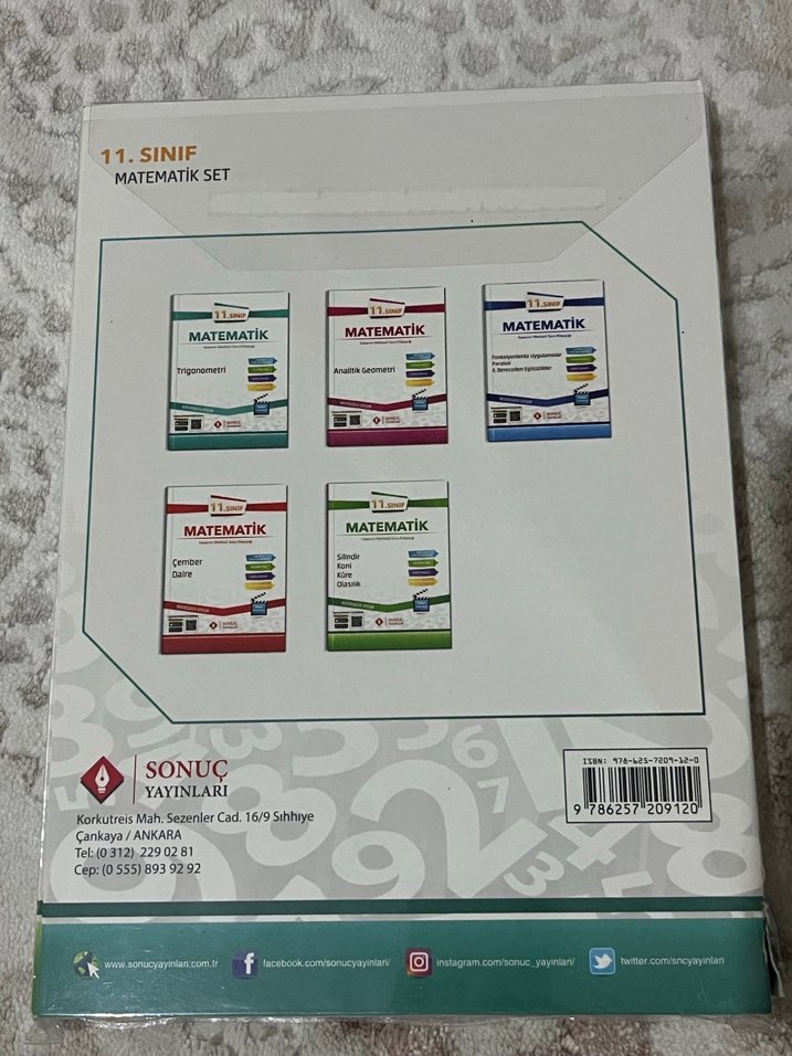 11. Sınıf Matematik Kazanım Merkezi Soru Kitabı - Görsel 2
