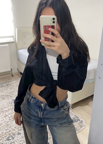32 Beden mavi Renk Gri Mavi Kadın Rahat Kesim Denim Pantolon