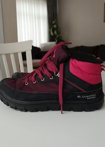 Bordo Quechua Outdoor Ayakkabı Velcro