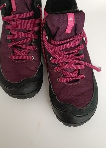Decathlon Bordo Quechua Outdoor Ayakkabı Velcro