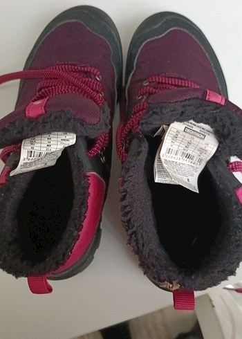 36 Beden Bordo Quechua Outdoor Ayakkabı Velcro