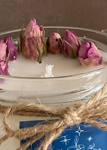Diğer Beyaz Pastel soya Kokulu Mum - VEIUNA
