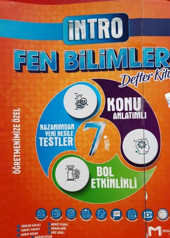 Intro Fen Bilimleri 7. Sınıf Konu Anlatımlı Defter Kitabı