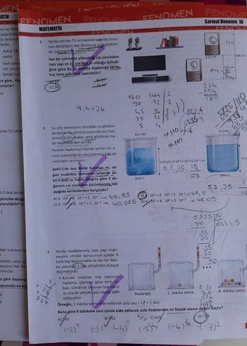  Beden Renk Fenomen 8. Sınıf Matematik Denemeleri