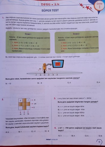  Beden Renk 7. Sınıf IQ Matematik test kitabı