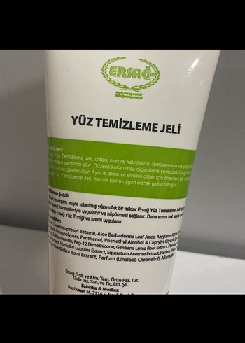 Ersağ Yüz Temizleme Jeli 200 ml - Görsel 2
