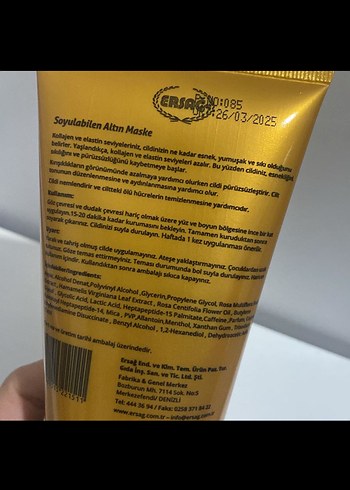 Ersağ Altın Maske 150 ml - Görsel 3