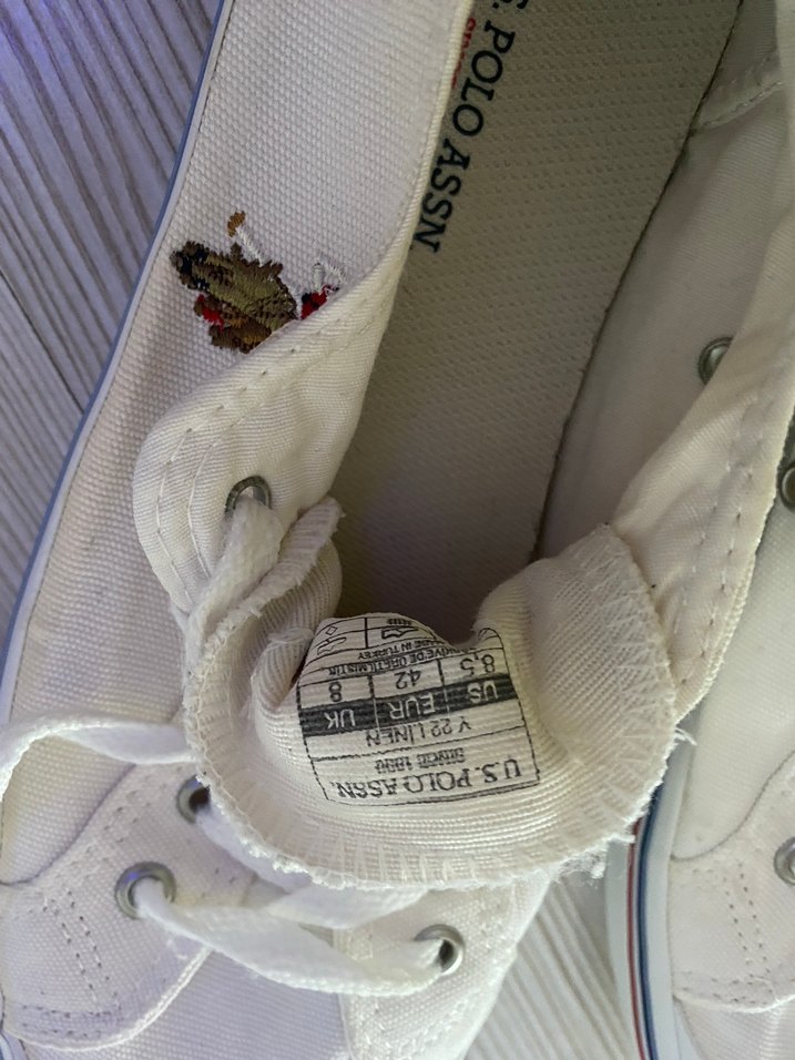 Beyaz Bağcıklı Kadın Spor Ayakkabısı Polo - Görsel 3