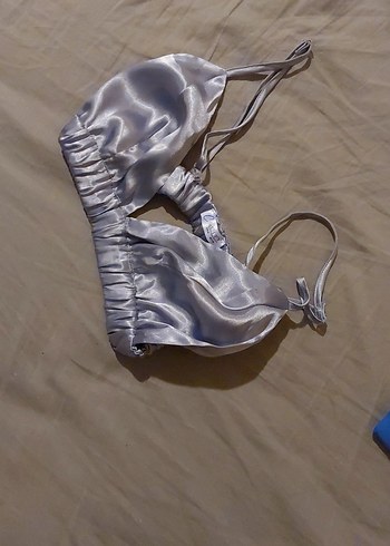 Diğer Saten Lila Bra Bralet Sütyen Gecelik