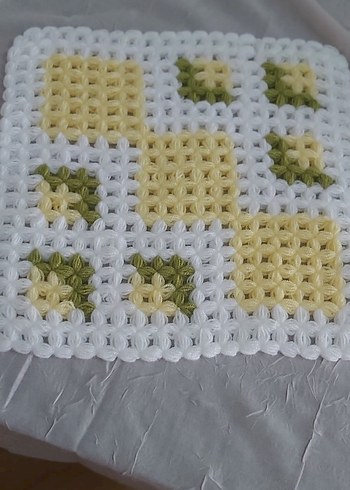 Renkli Örgü Banyo  lifi - Görsel 3