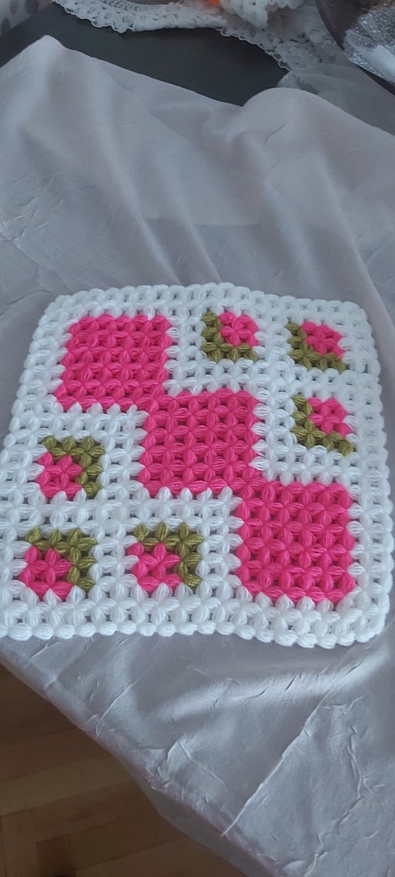 Renkli Örgü Banyo  lifi - Görsel 2