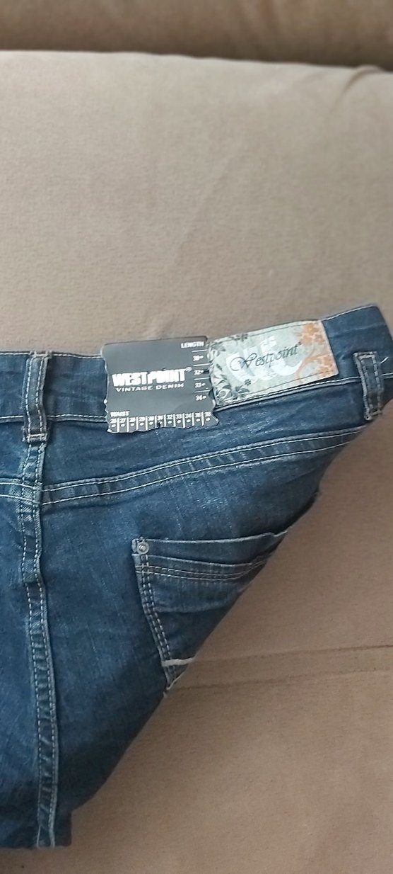 Kadın Mavi Denim Rahat Kesim Kot Pantolon  beden  w:31 L :32 - Görsel 4
