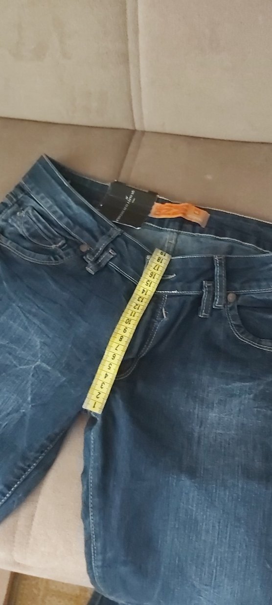 Kadın Mavi Denim Rahat Kesim Kot Pantolon  beden  w:31 L :32 - Görsel 5