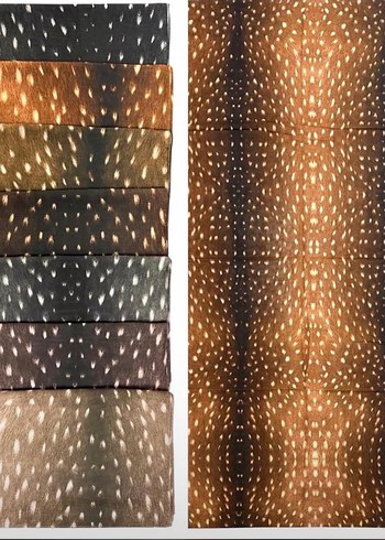 Kadın Kahverengi İpek Görünümlü Bambi Şal - Görsel 2