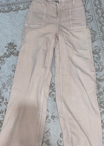 Zara Toz pembe kot pantolon