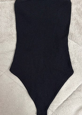 Siyah Triko Kadın bondeu body