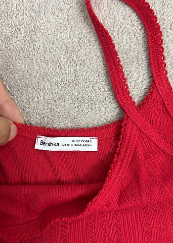 Bershka Kırmızı Triko Mini Askılı Atlet