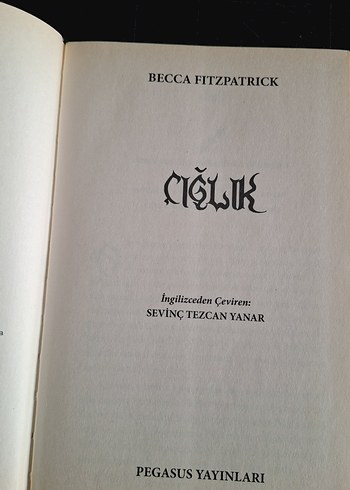  Çığlık - Becca Fitzpatrick