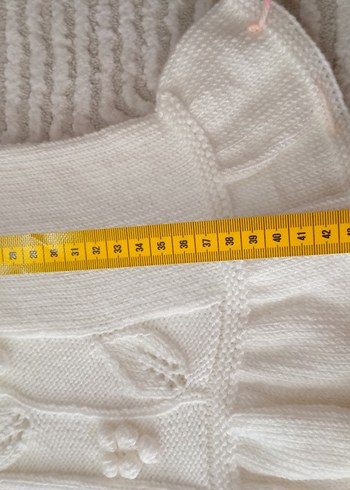 Kız Çocuk Nakışlı Kolsuz Örgü Elbise - Görsel 3