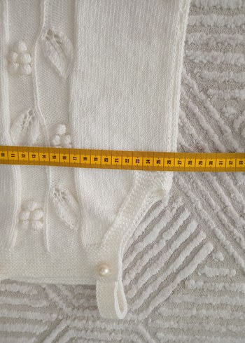 Kız Çocuk Nakışlı Kolsuz Örgü Elbise - Görsel 4