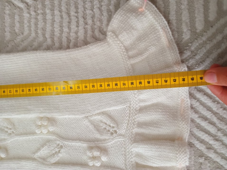 Kız Çocuk Nakışlı Kolsuz Örgü Elbise - Görsel 3