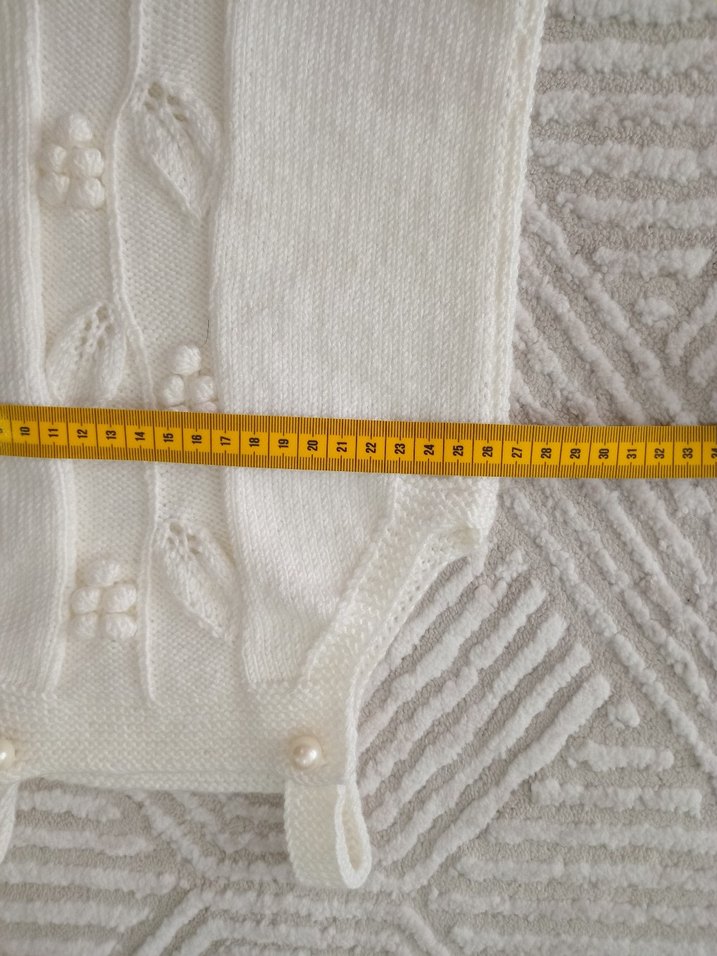 Kız Çocuk Nakışlı Kolsuz Örgü Elbise - Görsel 4