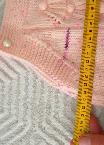 Kız Çocuk Toz Pembe Örgü Tulum - Görsel 3