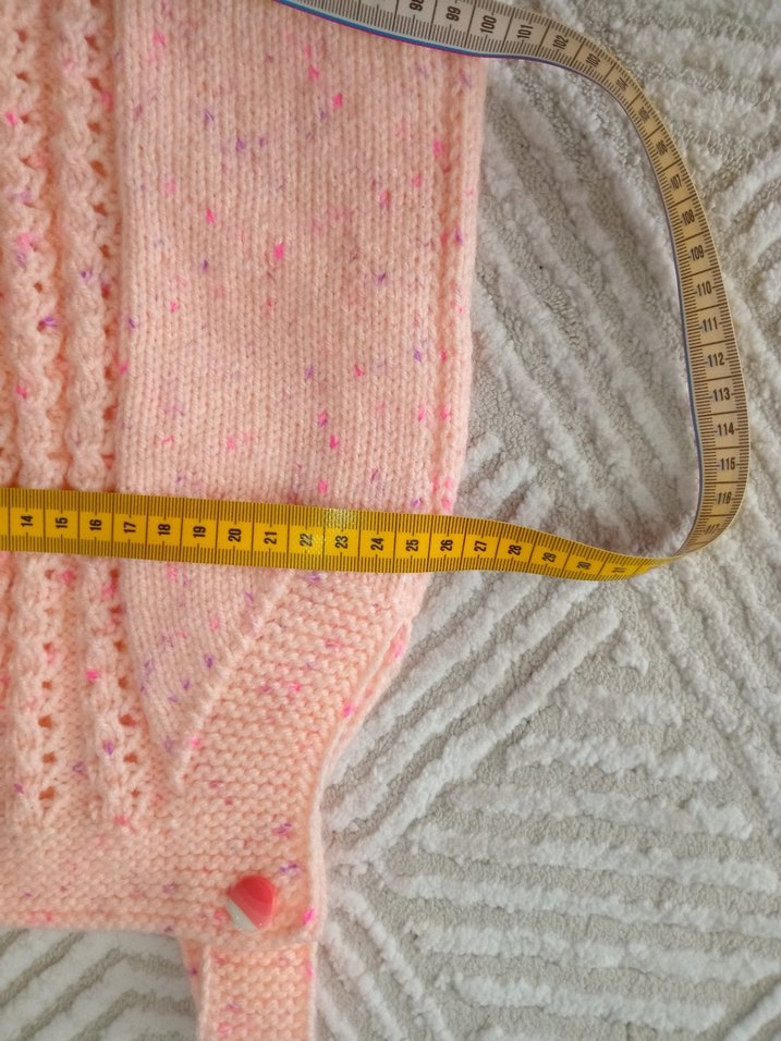 Kız Çocuk Toz Pembe Örgü Tulum - Görsel 3