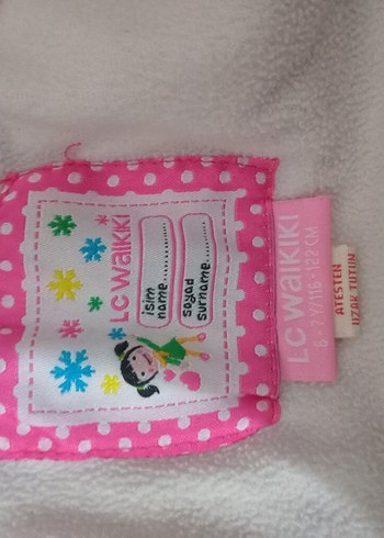 Kız Çocuk Kırmızı Kürklü Kapüşonlu Mont - Görsel 3