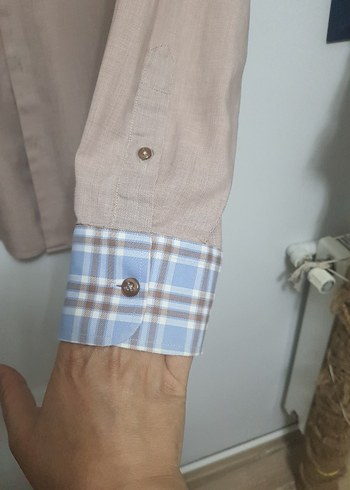 l/xl Beden karaca Erkek Keten Gömlek Uzun Kollu