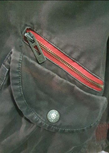 l/xl Beden kahverengi Renk Düğmeli Kahverengi tarz mont